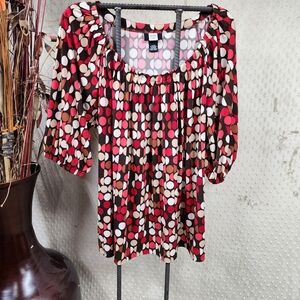 Studio 1940 Retro Polka Dot Blouse Size 22/24 Plus